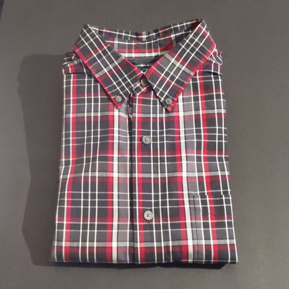 Chaps Tartan Plaid Button Down Shirt